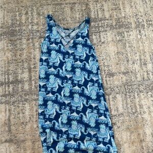 Lilly Pulitzer Blue and White Mini Dress